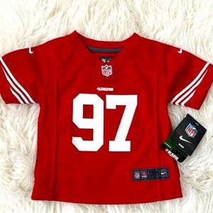 Nike 49ers football jersey. Nick Bosa. Sz: 18M. Like New.